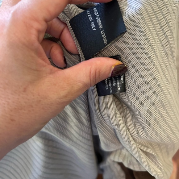 Robert Comstock Vertical Brown baby calf nubuck Leather  Jacket cl - Picture 9 of 17